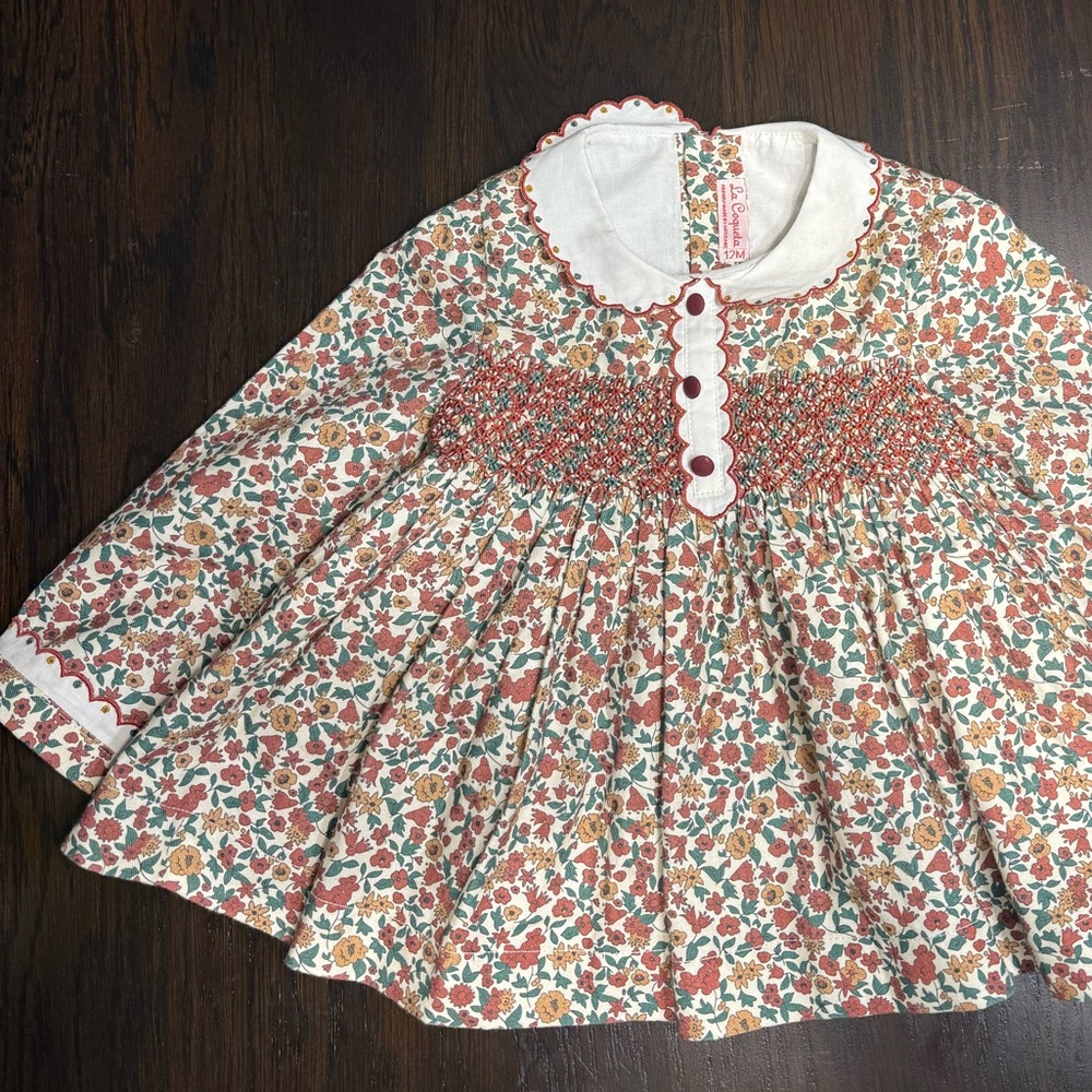 La Coqueta Floral Long Sleeve Dress